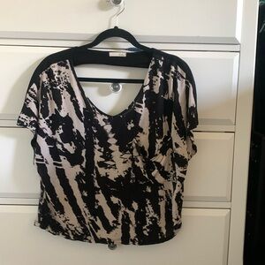 Stylish Black and Cream Women's Top